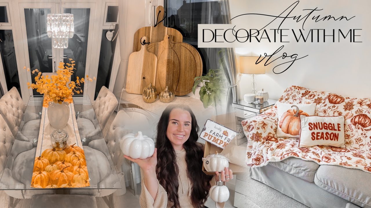 Autumn Decorate With Me Vlog Autumn Decor House Tour Youtube