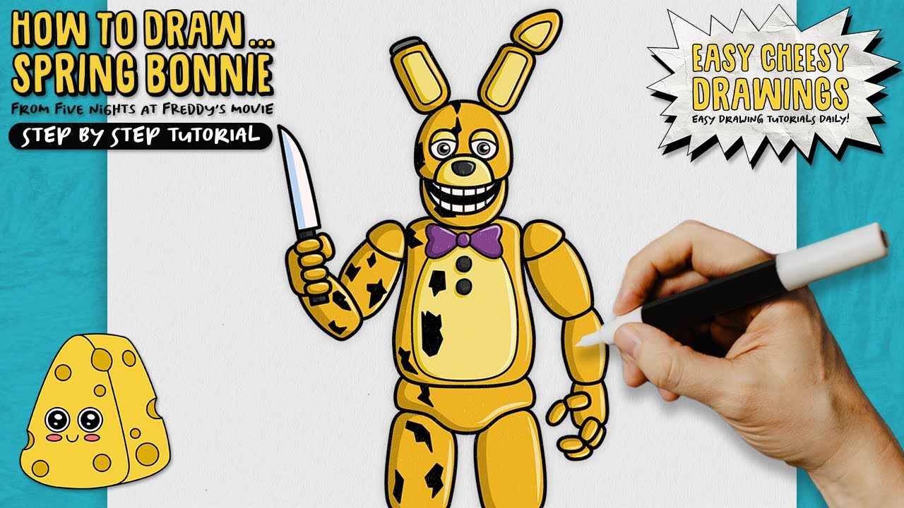 How To Draw Spring Bonnie 亞 晴 Five Nights At Freddy S Movie Easy