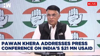 Congress LIVE | Pawan Khera Addresses Press Conference On India's $21 MN USAID | The Washington Post