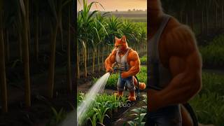 The Tragic Story of a Hardworking Cat and the Sugarcane Thieves /The muscular poor cat stories #cat