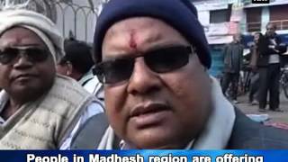 People offer prayers for early recovery of Madhesi leader, Rajendra Mahato