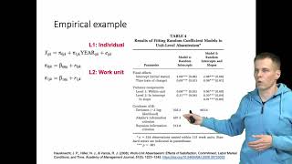 Random slope models