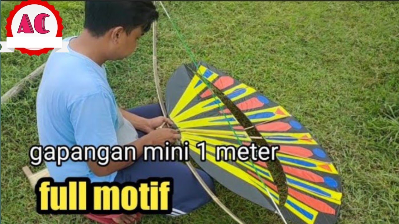 Layangan Gapangan Mini 1 Meter || Tes Perdana - YouTube