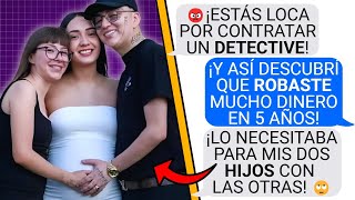 DESCUBRÍ por CASUALIDAD la FAMILIA SECRETA de MI ESPOSA. Y estaba ROBANDO para sus HIJOS con OTRAS