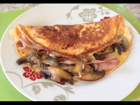 HOW TO MAKE HAM CHEESE MUSHROOM OMELETTE - Greg's Kitchen HOW TO MAKE HAM CHEESE MUSHROOM OMELETTE - Greg's Kitchen