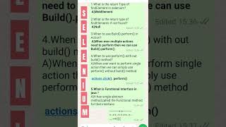 Selenium Java interview questions #selenium #testing #interview