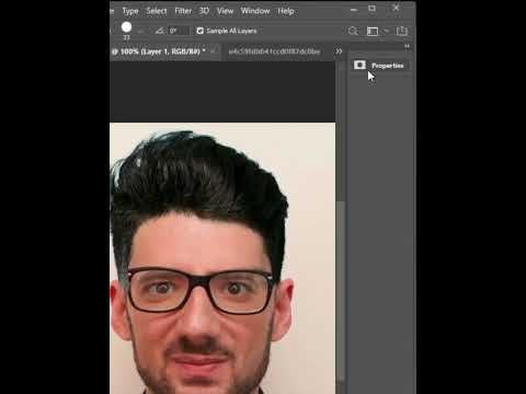 How to change your hairstyle in Photoshop – Tutorial! TutsbyTs #photoshoptricks #shorts