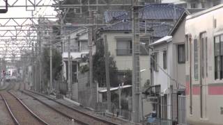 【山陽電鉄】3000系3018F%普通高速神戸行＠塩屋('14/01)