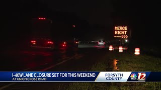 Traffic shift on I-40 in Winston-Salem as Northern Beltway work continues