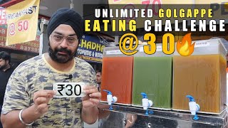 UNLIMITED Golgappe in Rs. 30 😮🔥 | Panipuri Eating Competition | Food Challenge