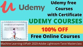 Udemy free courses with certificate | Udemy paid courses for free with Certificate