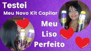 #Testei meu novo kit Capilar MEU LISO PERFEITO...É BOM MESMO???