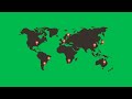 Green Screen World Map Locator Animation | 4K | Global Kreators