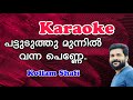 പട്ടുടുത്തു മുന്നിൽ വന്ന പെണ്ണേ Karaoke | Kollam Shafi | #malayalamalbumsongs #mappila #karoke