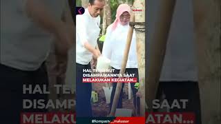 Presiden Jokowi Jawab dengan Senyum Soal Megawati sebut Penguasa Mirip Orde Baru #shorts