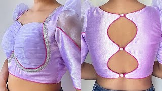 Madhubala blouse design cutting and stitching |परफ़ेक्ट मधुबाला ब्लाउज़ कैसें बनाए| blouse ki design