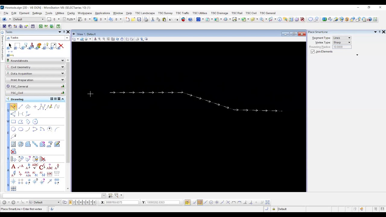 How To Draw A Straight Line In Microstation At Franklin Norwood Blog