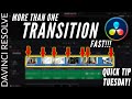 Fastest Way to Add TRANSITIONS in DaVinci Resolve 16 | Quick Tip Tuesday