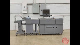 Duplo DC-745 Slitter Cutter Creasing Machine w/ DC-ST1 Stacker, Folder, and Conveyer - 052523207006A