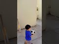 My little one trying to play basket ball kids basketball #activittiesforkids #kidslearningvideos