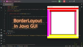 ✅ BorderLayout in Java | No Talking Coding With Calm Music | Java GUI Tutorial with @CodeSher