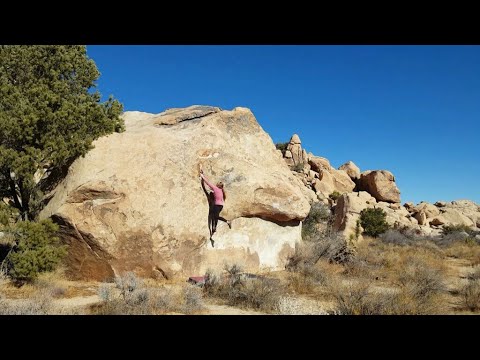 Powell Face** (V3) Send + Downclimb - Joshua Tree - YouTube