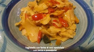 Sugo con pomodorini e zucca per pasta fresca