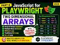 7. Two Dimensional Arrays in JavaScript | Array of Arrays Explained | Playwright TypeScript 2026