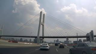 2021 Driving in Shanghai | Pudong to Nanpu Bridge with Radio 101.7 | 上海 浦东新区到南浦大桥 动感101