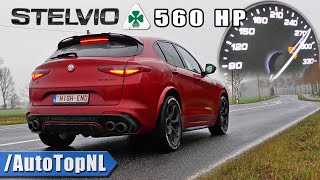 Alfa Romeo Stelvio Q 560HP | 0-270 ACCELERATION POV & SOUND by AutoTopNL