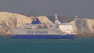 Former DFDS ferry Calais Seaways at Dover in 2015