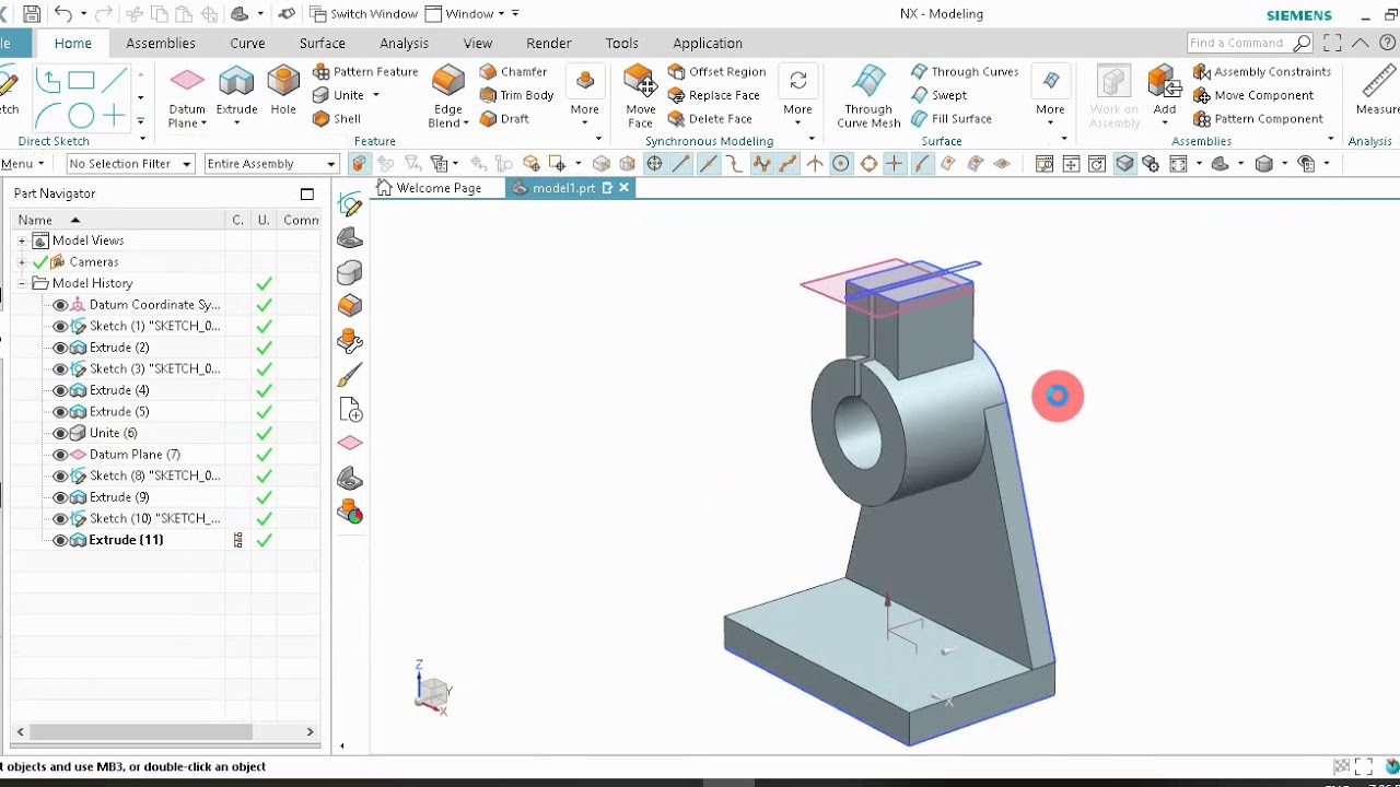 SIEMENS NX TRAINING TUTORIAL 22 - YouTube