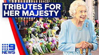 Tributes pour in for Queen Elizabeth II | 9 News Australia