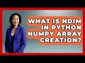 What Is Ndim In Python NumPy Array Creation? - Python Code School