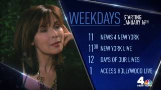 NBC 4 New York: New Daytime Lineup Jan 2017 promo