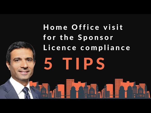 5 TIPS for the UK Home Office compliance visit regarding the sponsorship license.