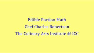 Edible Portion Math