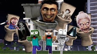 Toilet With Epic Ghosts - Monster School : Minecraft Animation