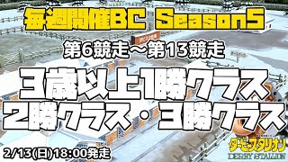 【ダビスタSwitchブリーダーズカップ】2022年2月13日 6R-13R 1勝クラス・2勝クラス・3勝クラス