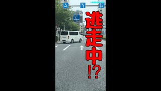 逃走中の車両が突然目の前に…shorts