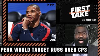 The Lakers should target Russell Westbrook over Chris Paul - Kendrick Perkins | First Take