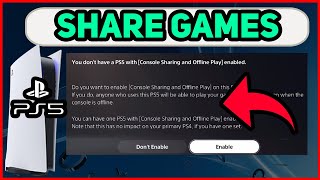 PS5 HOW TO SHARE GAMES EASY NEW!