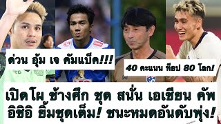 ด่วน โหด! เปิดโผ ทีมชาติไทย ลุย เอเชียน คัพ! ถึงเวลา ชนาธิป ธีราทร! ชนะหมด อันดับโลกพุ่ง! ต้องซุย