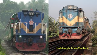 Premium Train of Bangladesh Railway Moving Fast । কপোতাক্ষ বনাম মধুমতি এক্সপ্রেস - বাংলাদেশ