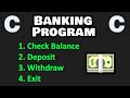 Let's code a BANK PROGRAM with C programming! 💵