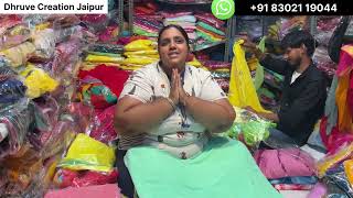 Jaipuri best hand work saree in wholesale price  || Dhruv creation Jaipur biggest wholesaler