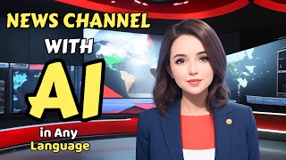 How To Create A News Channel With AI | AI News Video Generator | ai news channel kaise banaye