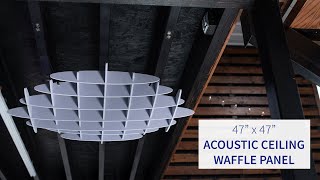 PP-CW01G Acoustic Ceiling Waffle Panel by VIVO