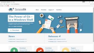 16 Tortoise Git client installation