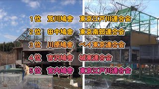 日本鳩レース協会2023年春東日本チャンピオンレース（1000kレース）東京東連盟結果。